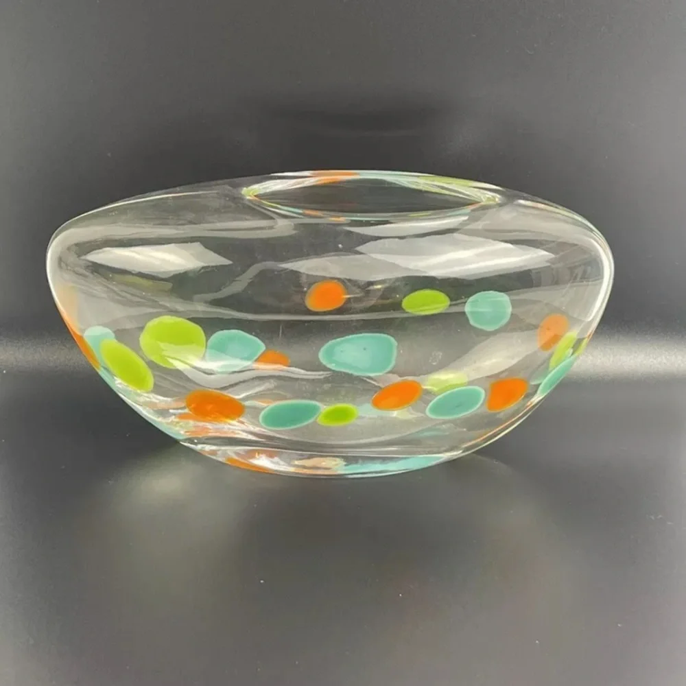 Crate & Barrel hand blown vase